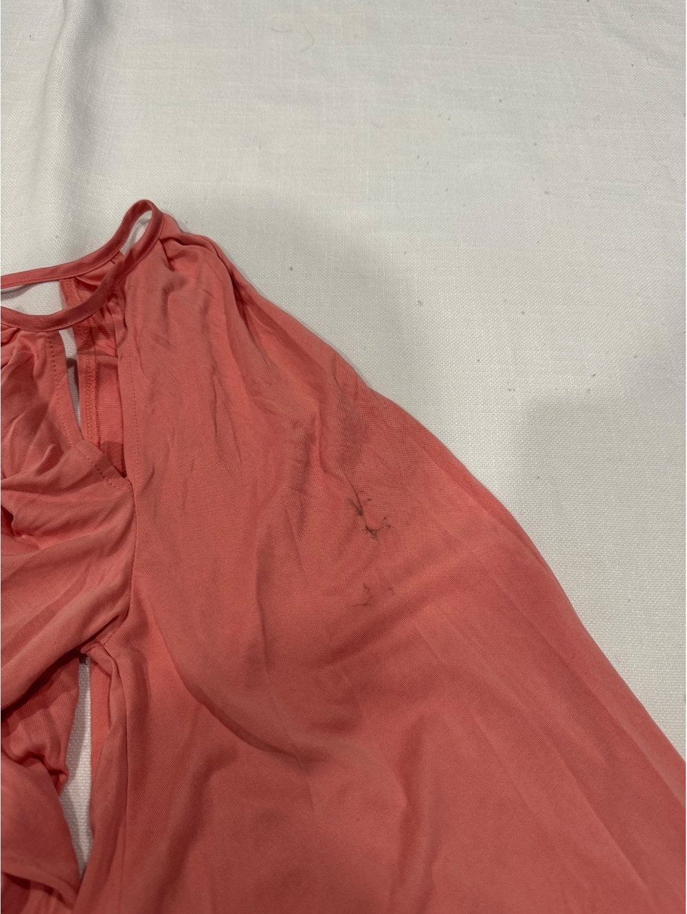 Free People High Road Coral Pink Bell Sleeve Mini Dress Small - Picture 6 of 9